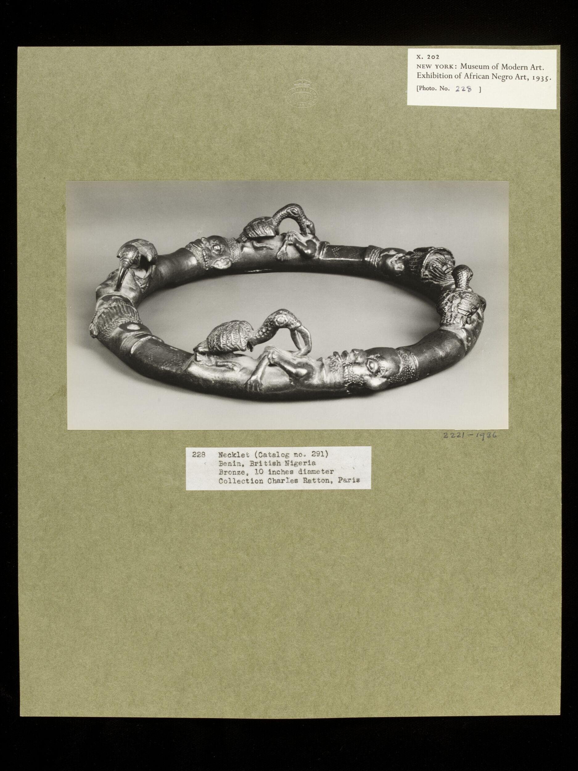 Necklet.  Benin.