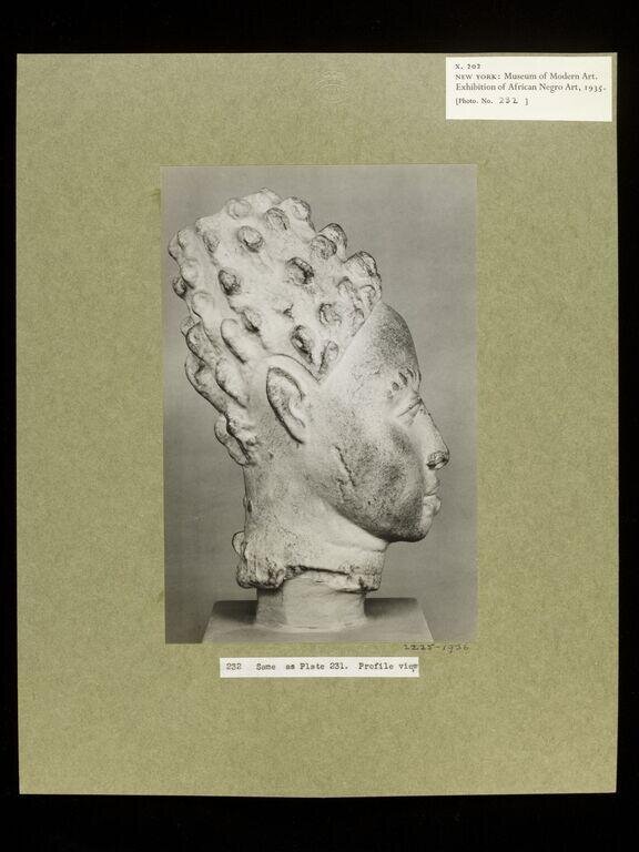 Plaster Cast of Terra Cotta Head.  Yoruba.