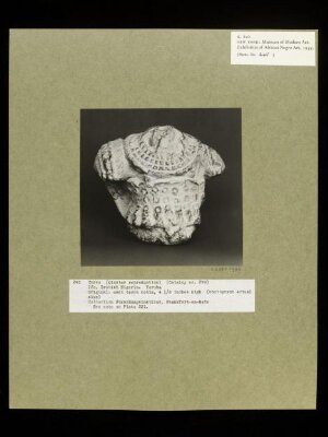 Plaster Cast of Terra Cotta Sculpture.  Yoruba.