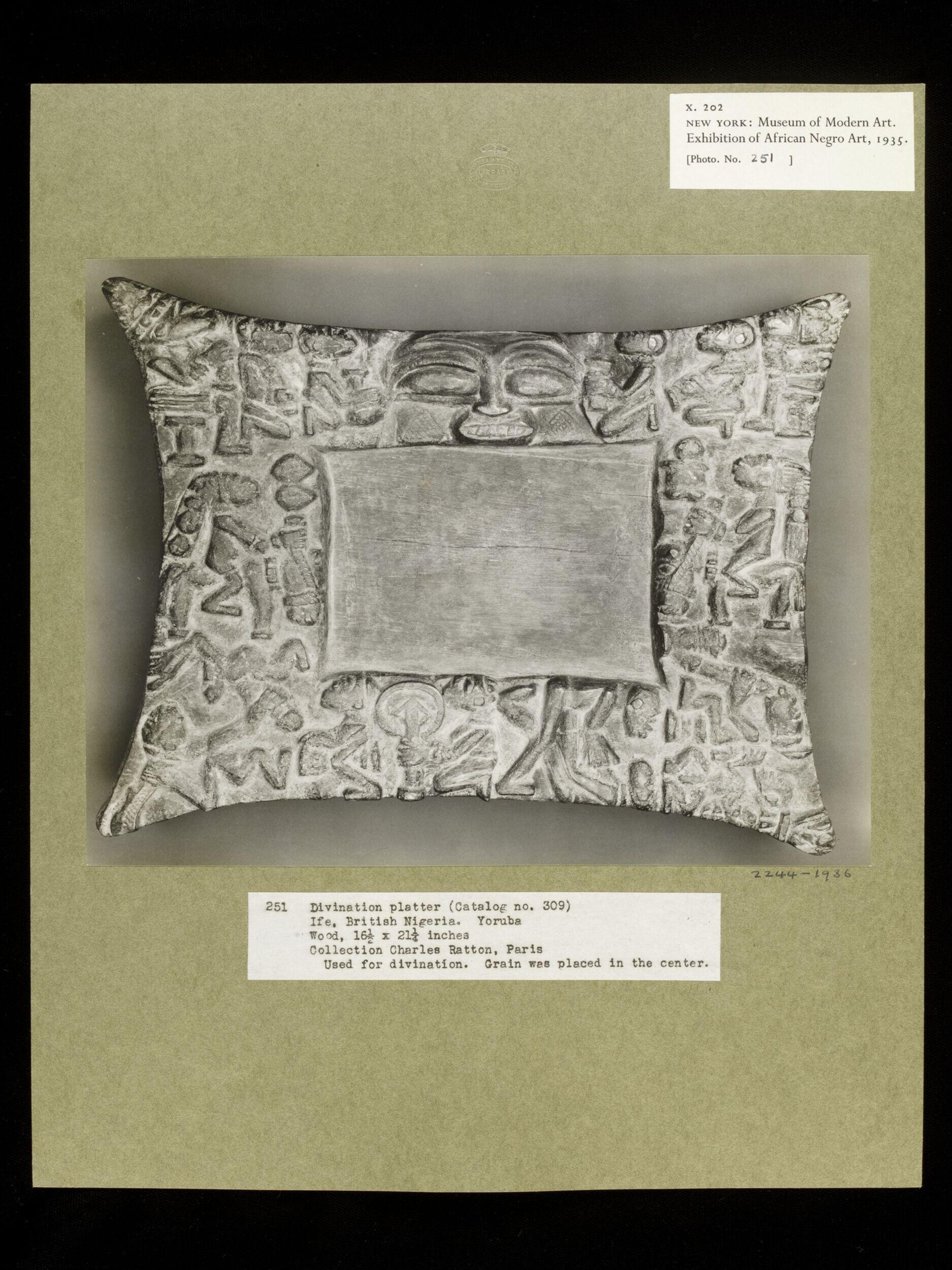 Platter.  Yoruba.