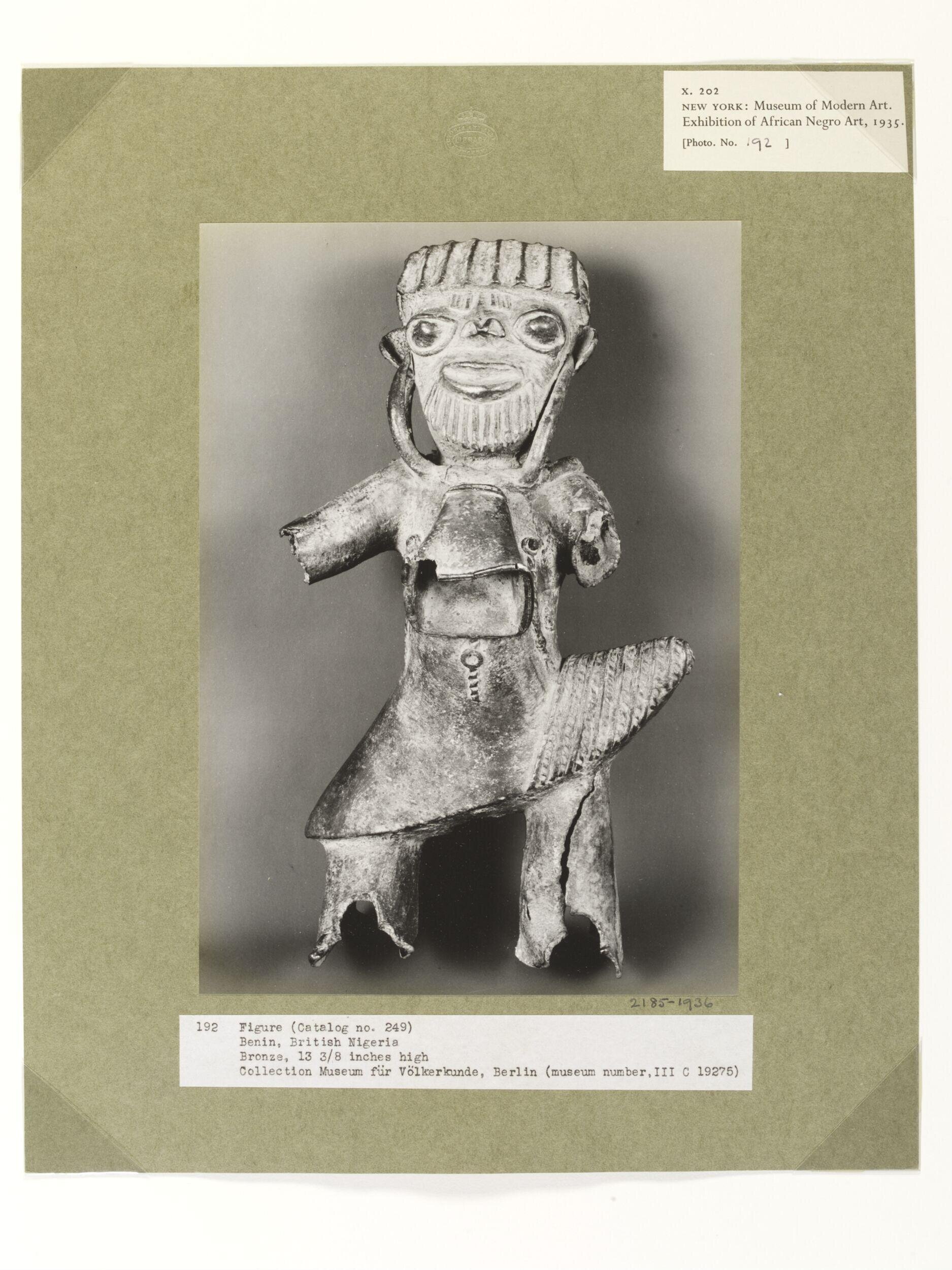 Figure with Bell at Neck.  Benin