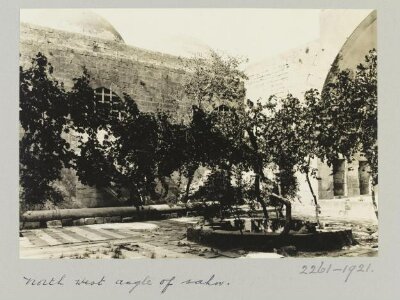 North west corner of courtyard in Madrasa al-Firdaws, Aleppo