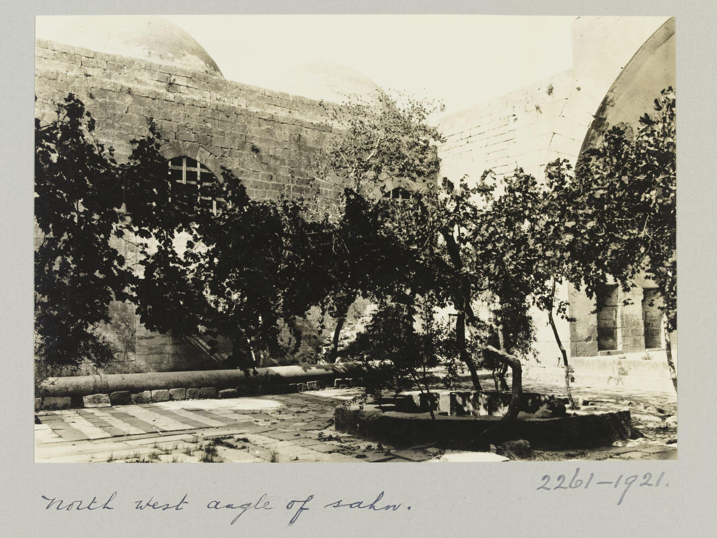 North west corner of courtyard in Madrasa al-Firdaws, Aleppo