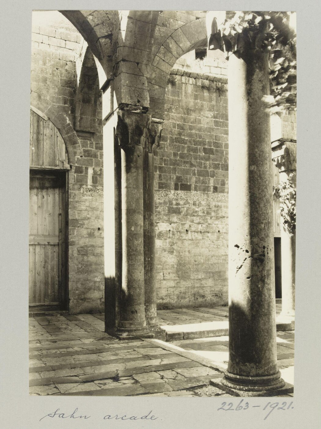 K.A.C. Creswell, Southeast corner of courtyard in Madrasa al-Firdaws, Aleppo