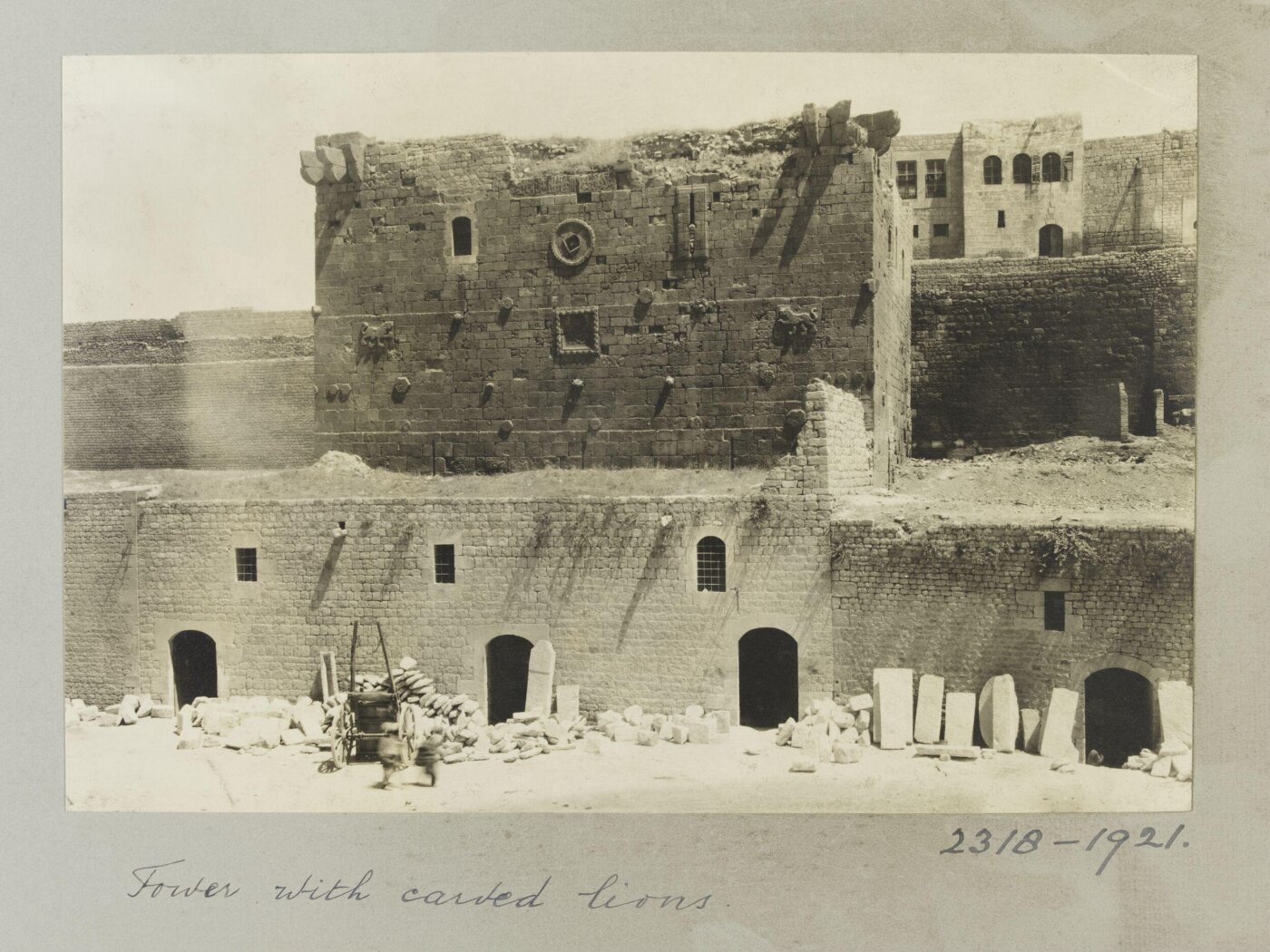 K.A.C. Creswell, West side of city walls, Aleppo