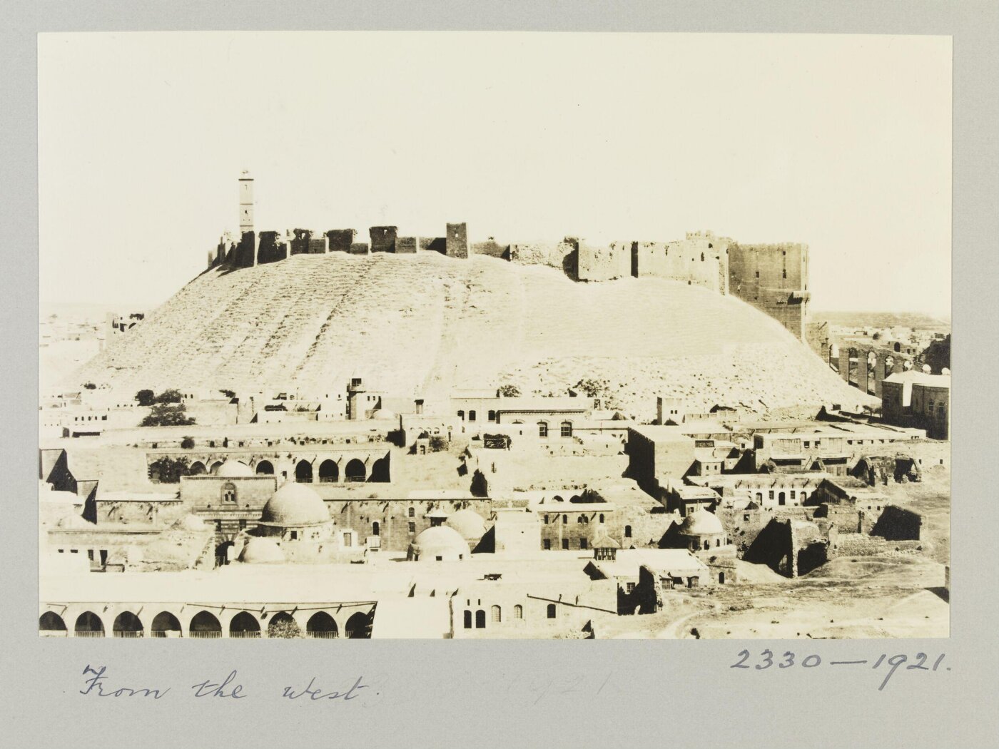 K.A.C. Creswell, Citadel from west, Aleppo
