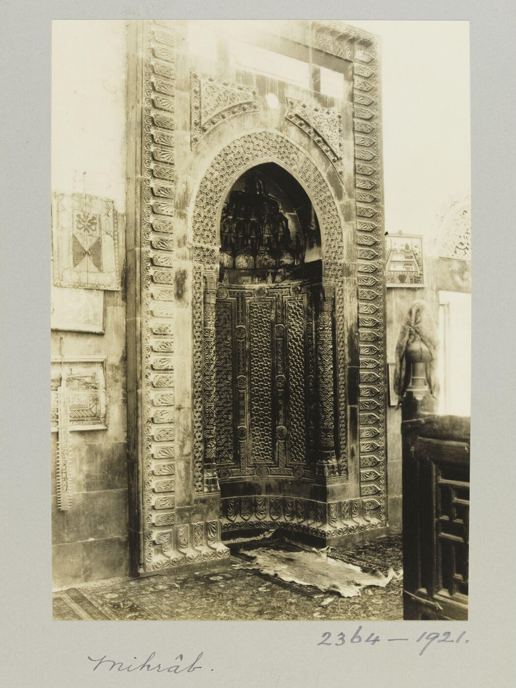 K.A.C. Creswell, Mihrab of Takiyya of Shaykh Abu Bakr ibn Abu al-Wafa, Aleppo