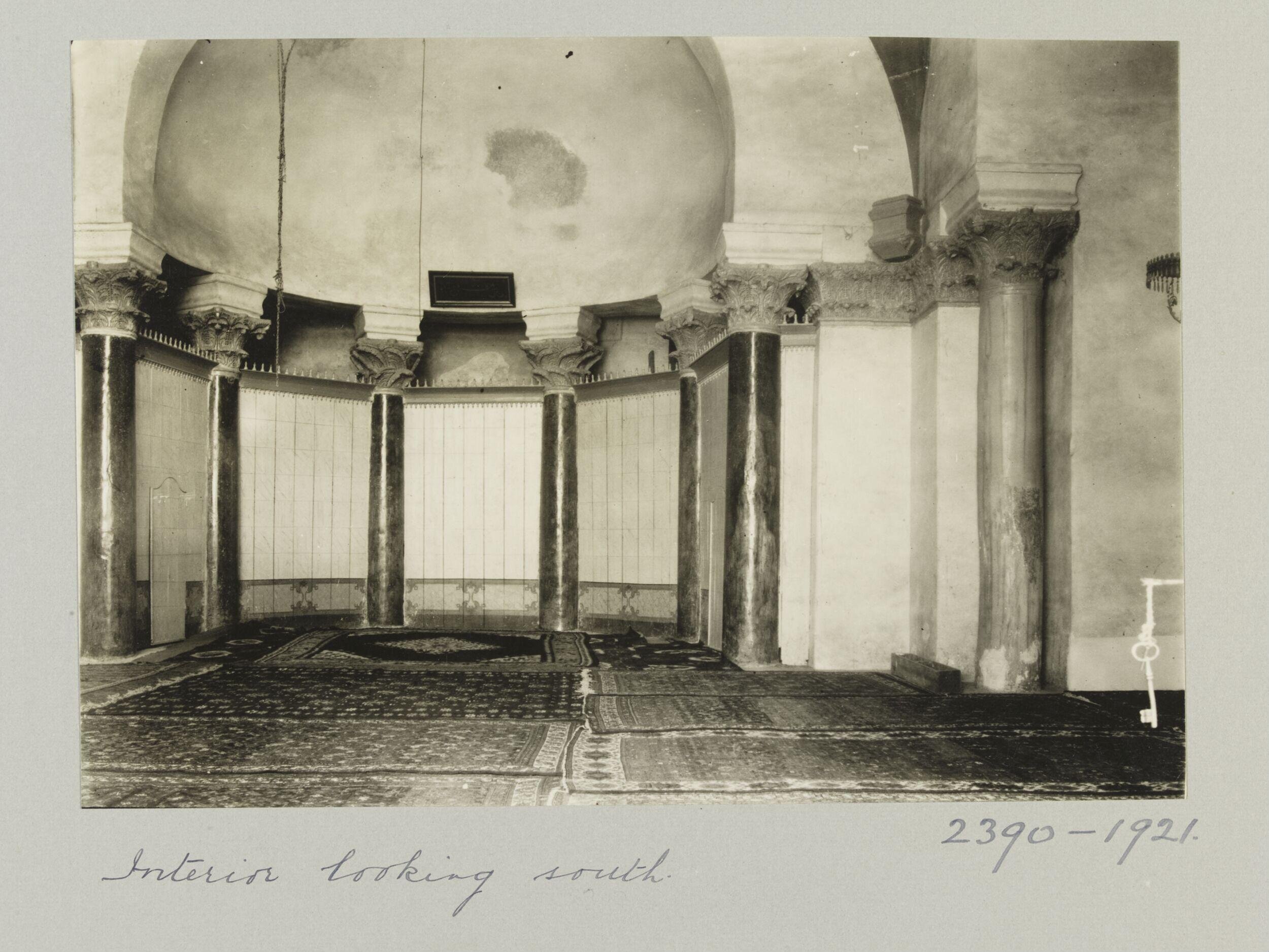Columns in the western portico in the Madrasa al-Halawiyya, Aleppo