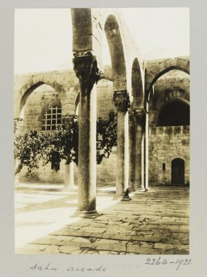 Arcade in courtyard of Madrasa al-Firdaws, Aleppo