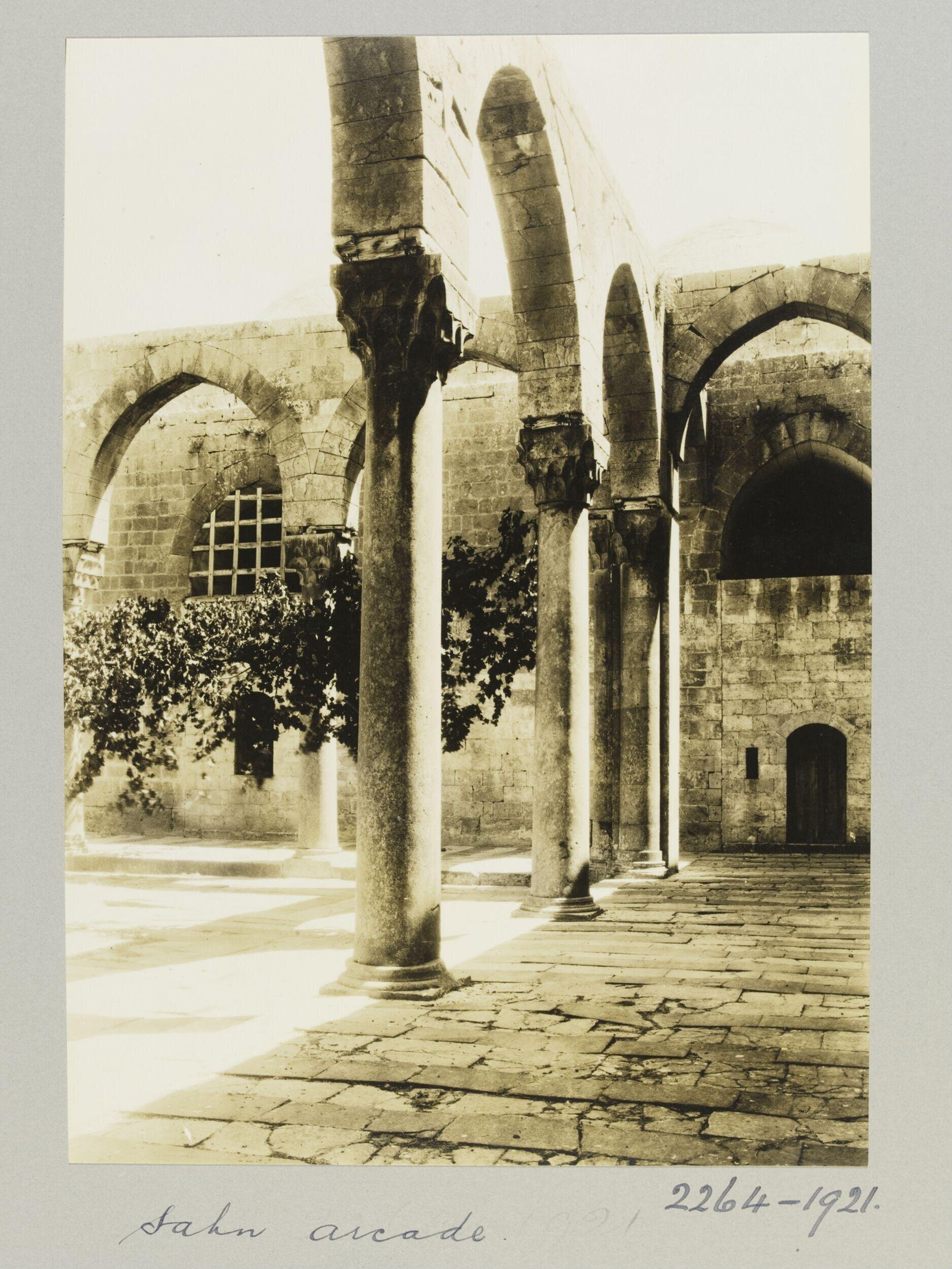 Arcade in courtyard of Madrasa al-Firdaws, Aleppo