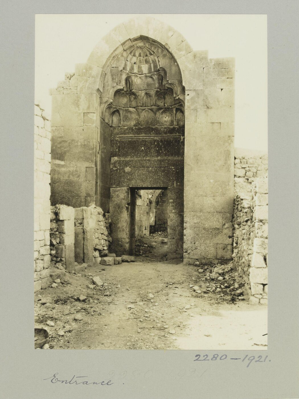 K.A.C. Creswell, Entrance portal of Madrasa al-Kamiliyya, Aleppo