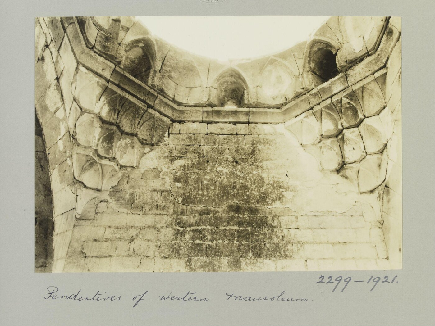 K.A.C. Creswell, Dome pendentives of western mausoleum in Madrasa al-Zahiriyya, Aleppo