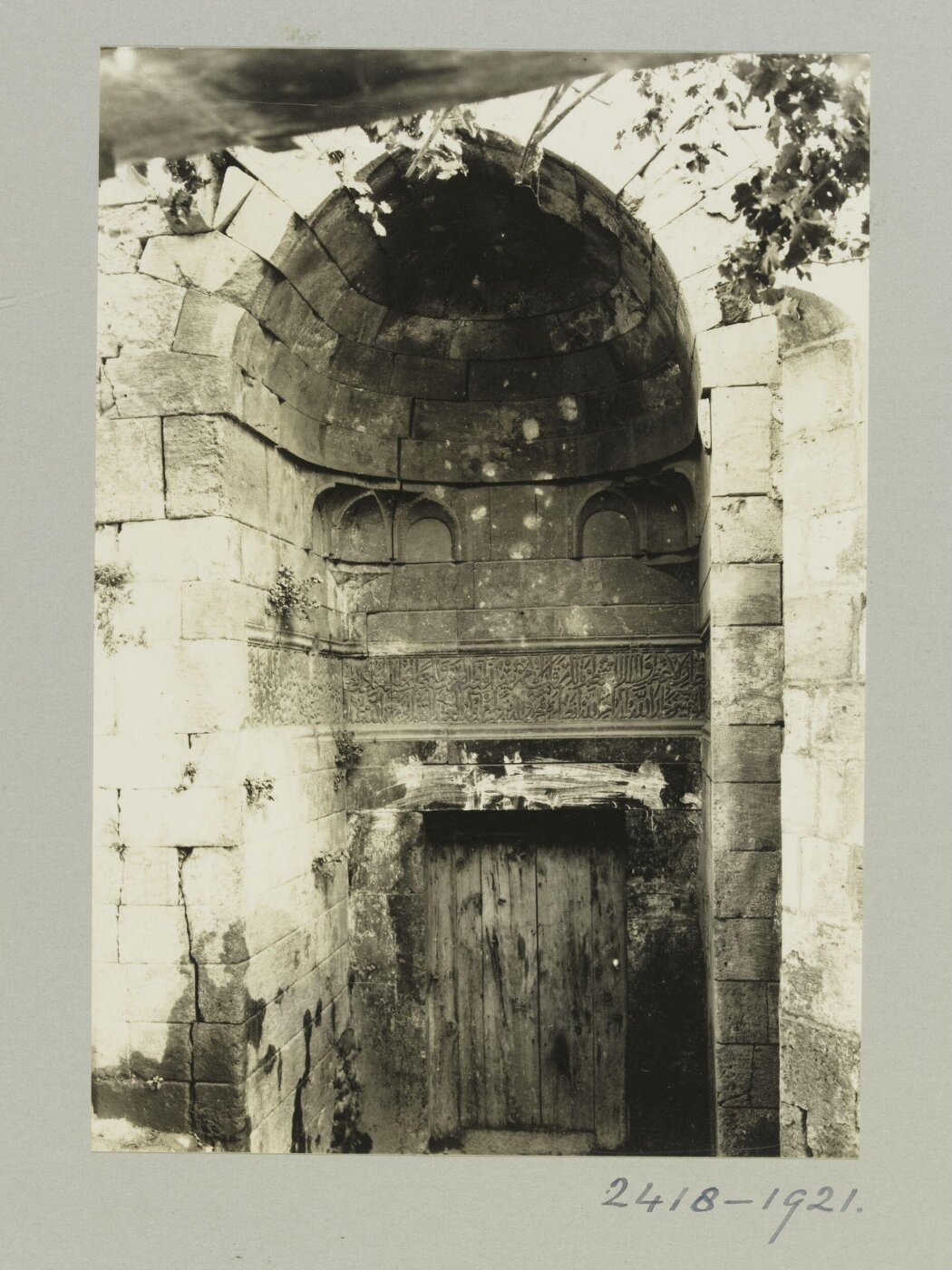 K.A.C. Creswell, Entrance portal of al-Karimiyya Mosque, Aleppo