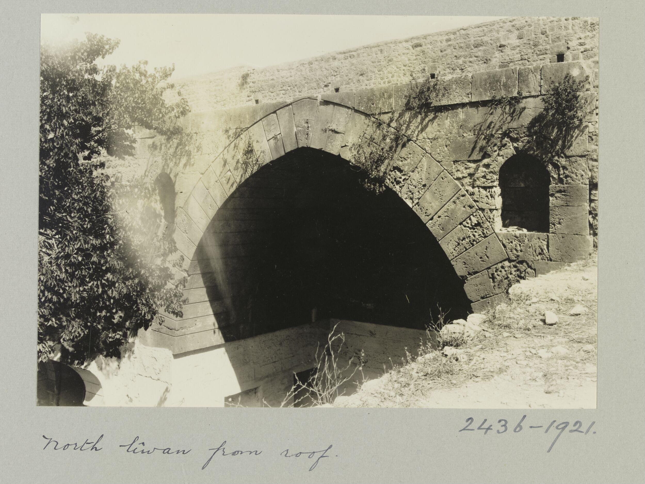 North iwan seen from roof in Madrasa al-Shadbakhtiyya, Aleppo