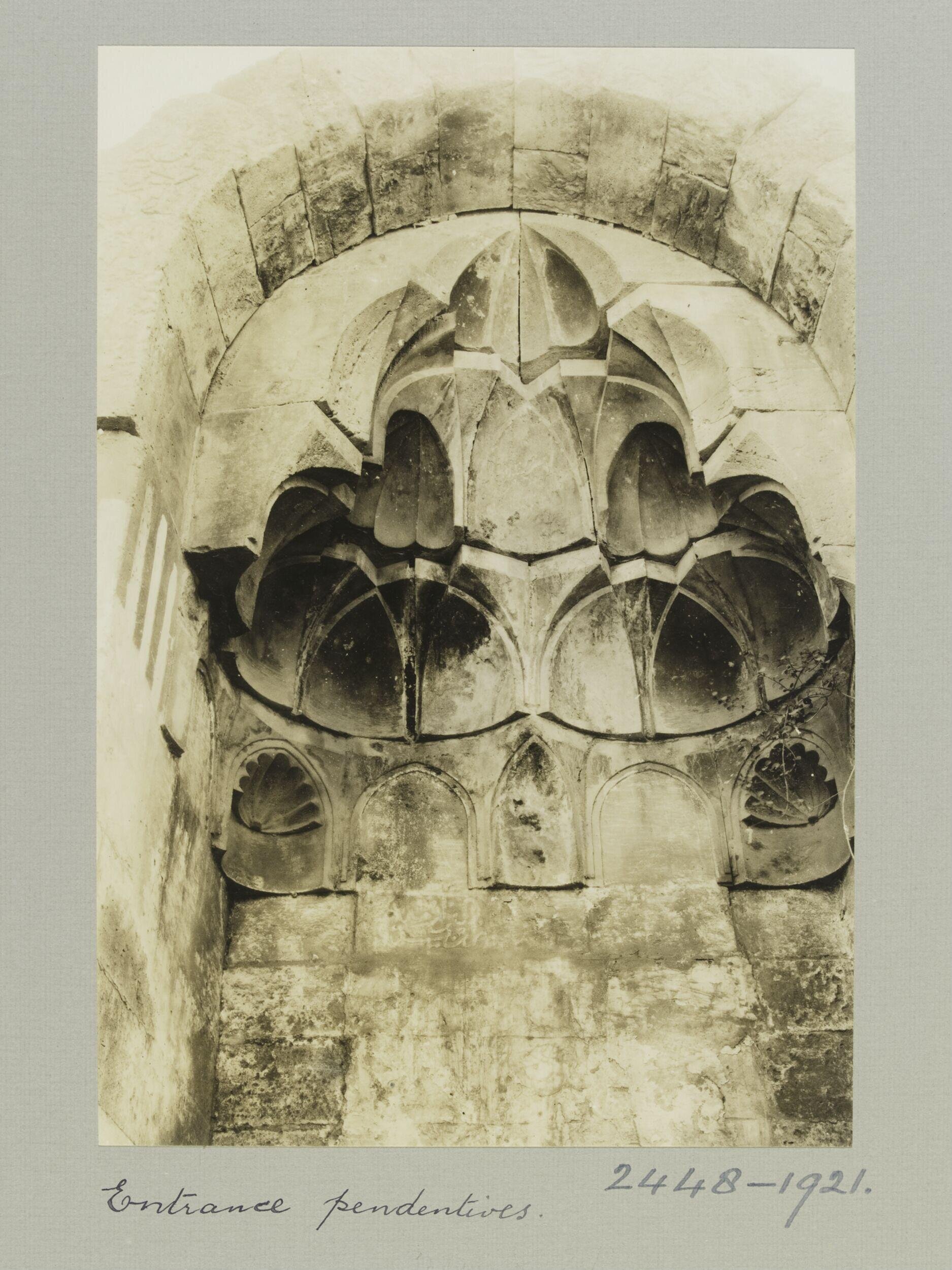Entrance pendentives of Zawiya al-Bazzaziyya, Aleppo