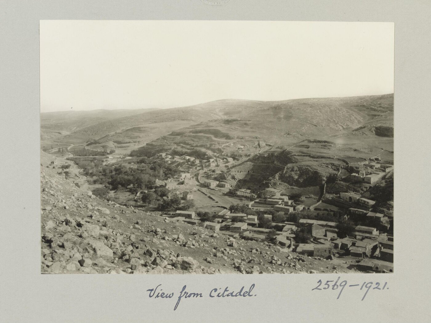 K.A.C. Creswell, View from Amman Citadel, Amman