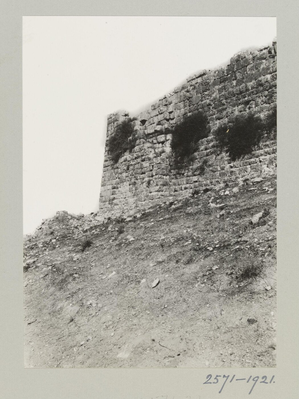 K.A.C. Creswell, Fortification of Amman Citadel, Amman