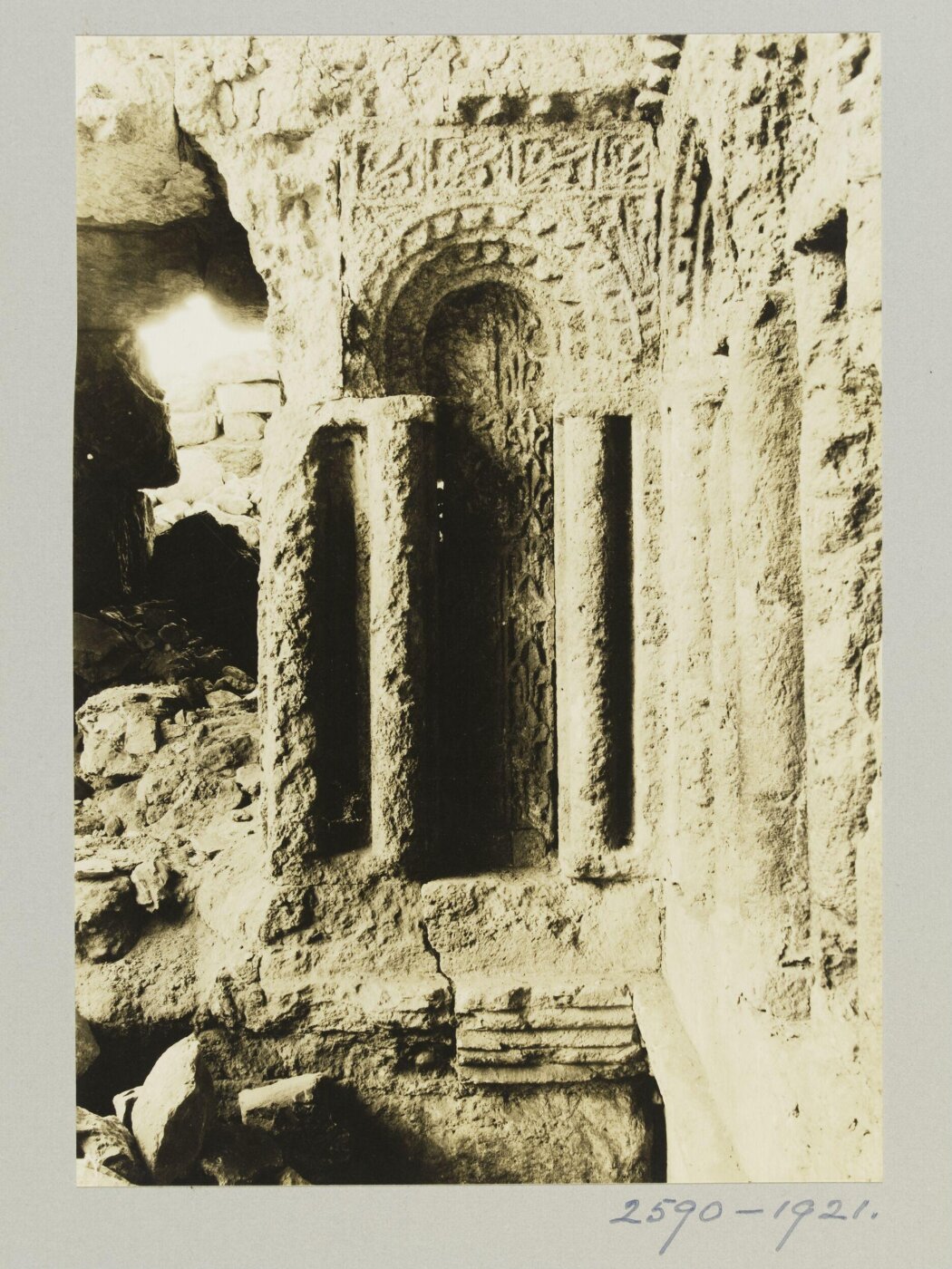 K.A.C. Creswell, Detail from West Iwan in Audience Hall, Amman Citadel, Amman
