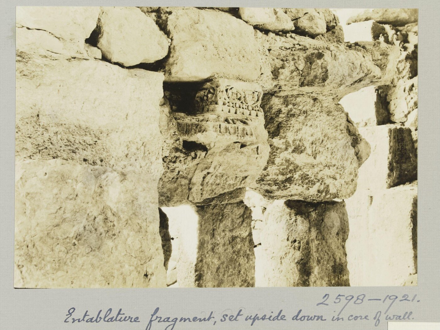 K.A.C. Creswell, Detail from the Audience Hall, Amman Citadel, Amman
