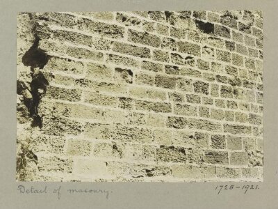 Detail of Masonry at the Crusader Castle (Apollonia), Arsuf