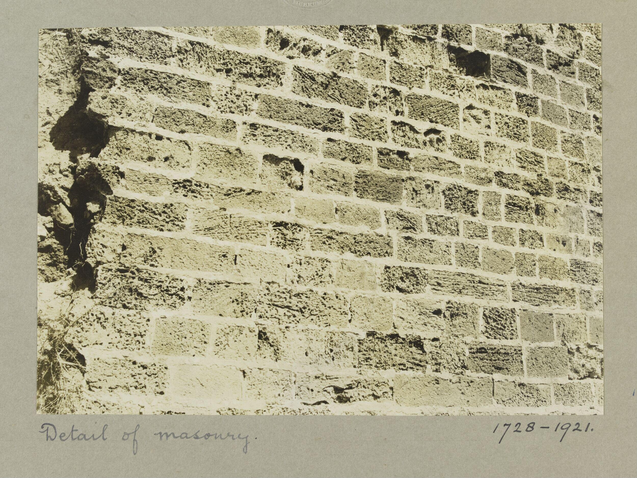 Detail of Masonry at the Crusader Castle (Apollonia), Arsuf