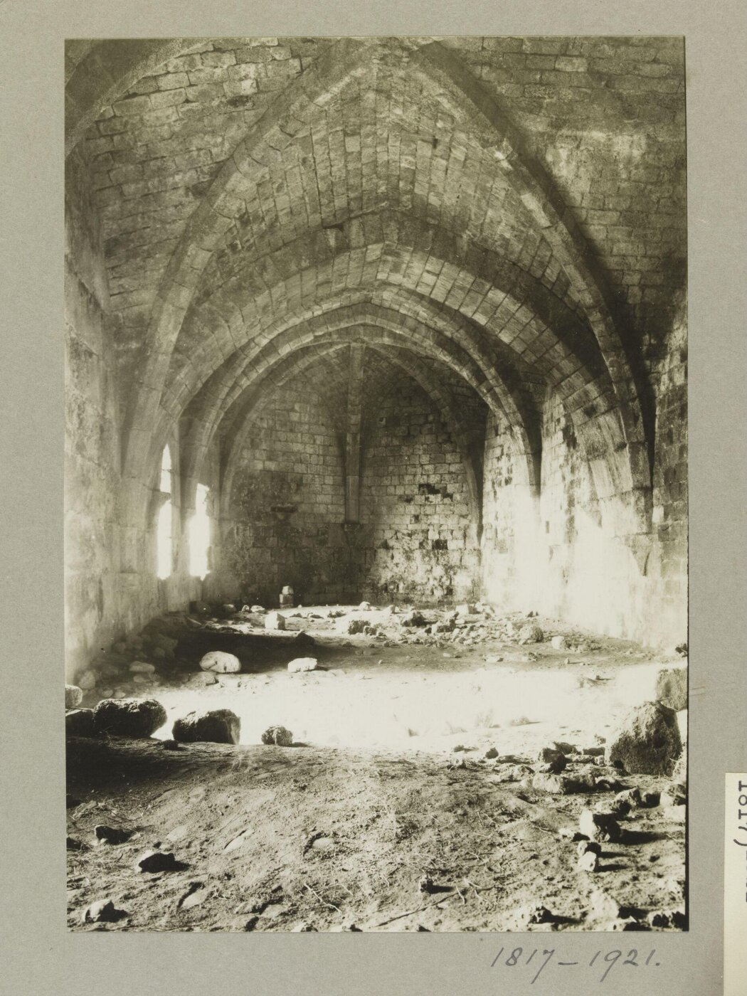 K.A.C. Creswell, Vaulting in the Pilgrims' Castle, Atlit