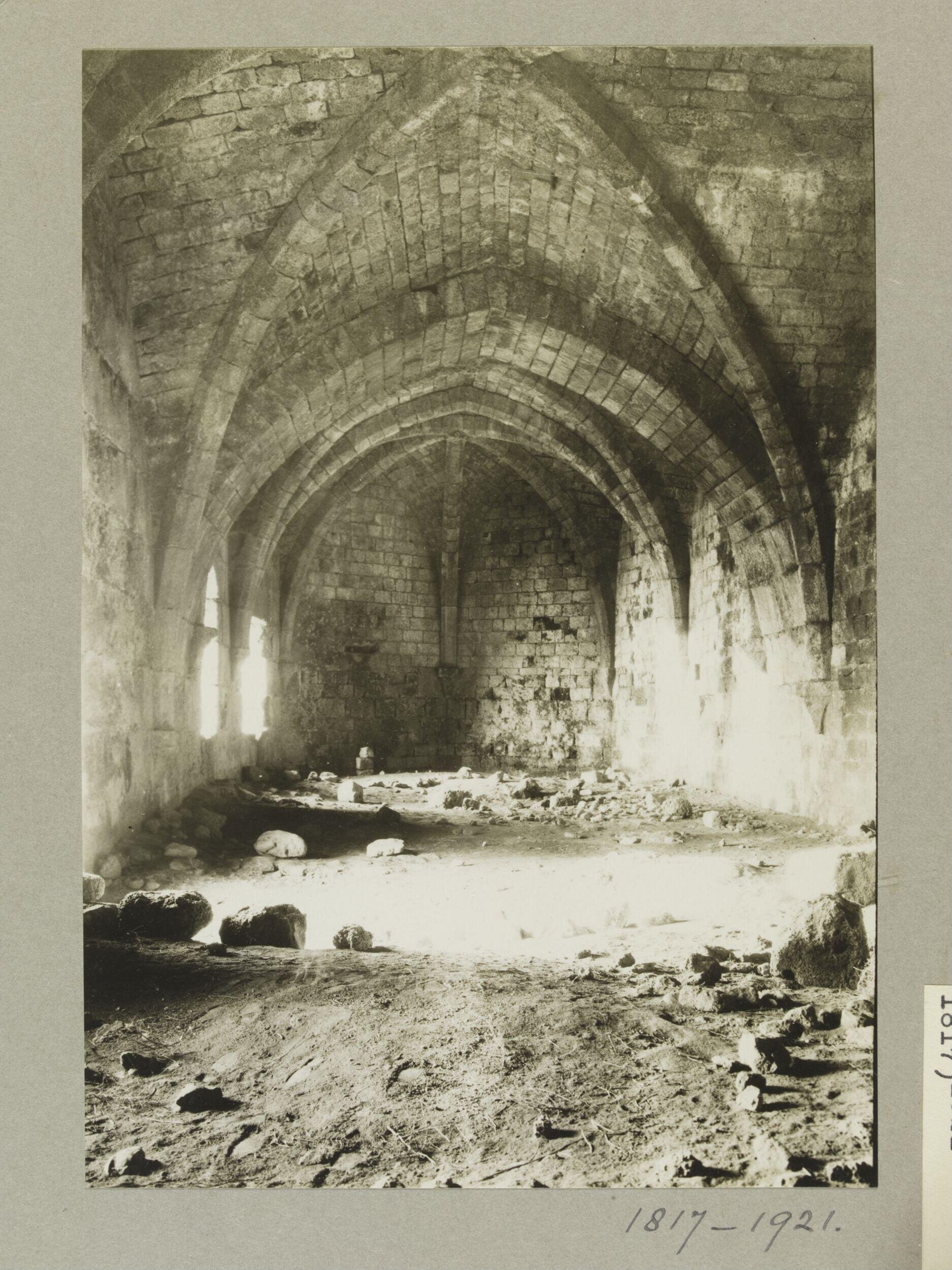 Vaulting in the Pilgrims' Castle, Atlit