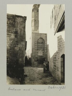 The Entrance and Minaret of the Madrasa of al-Saffahiyya, Aleppo