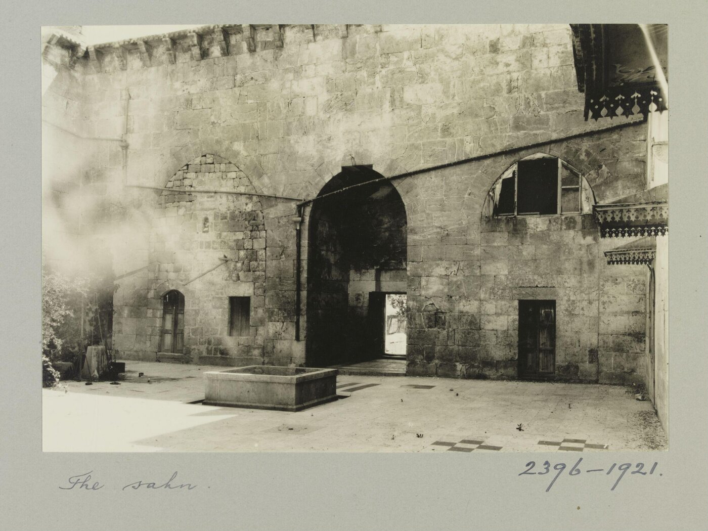 K.A.C. Creswell, The Courtyard of the Shrine of al-Husayn, Aleppo