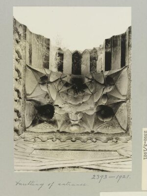 The Vaulting of the Entrance of the Shrine of al-Husayn, Aleppo