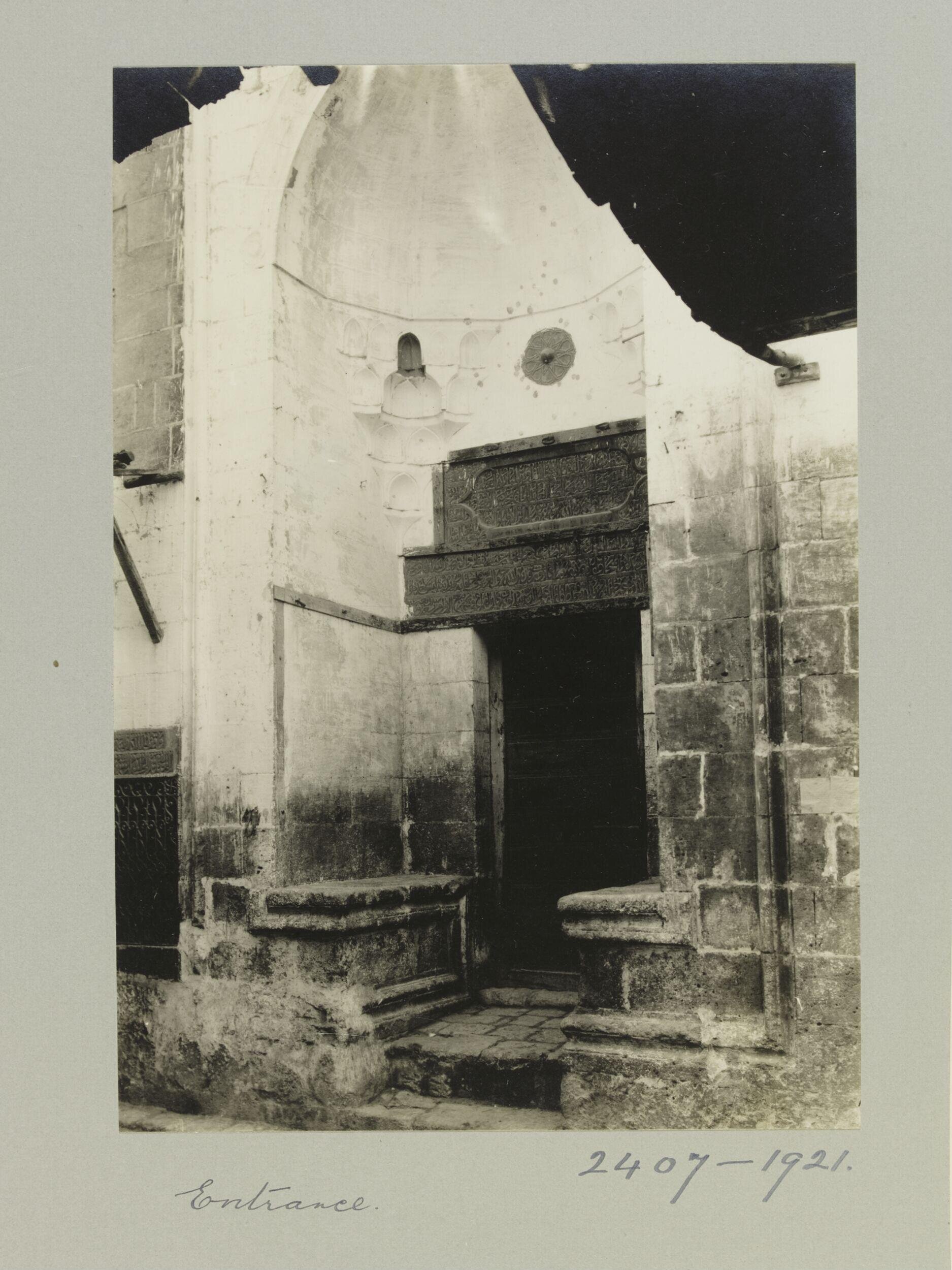 The Entrance of the Zawiya al-Junashiyya, Aleppo