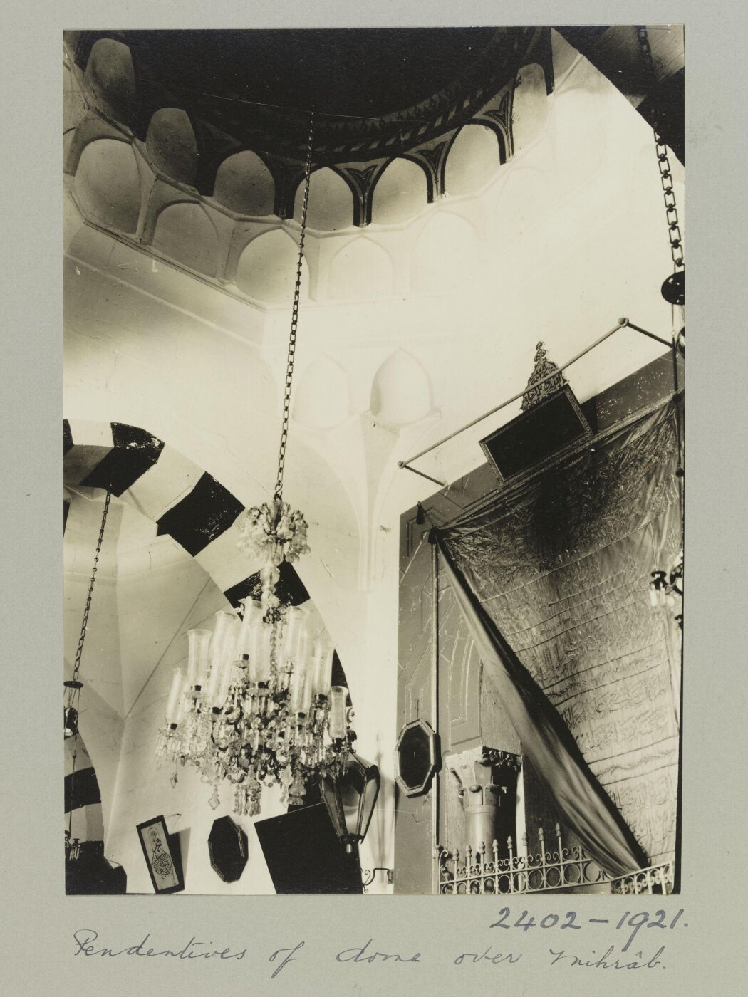 K.A.C. Creswell, Pendentive of Dome over the Mihrab of the Shrine of al-Husayn, Aleppo