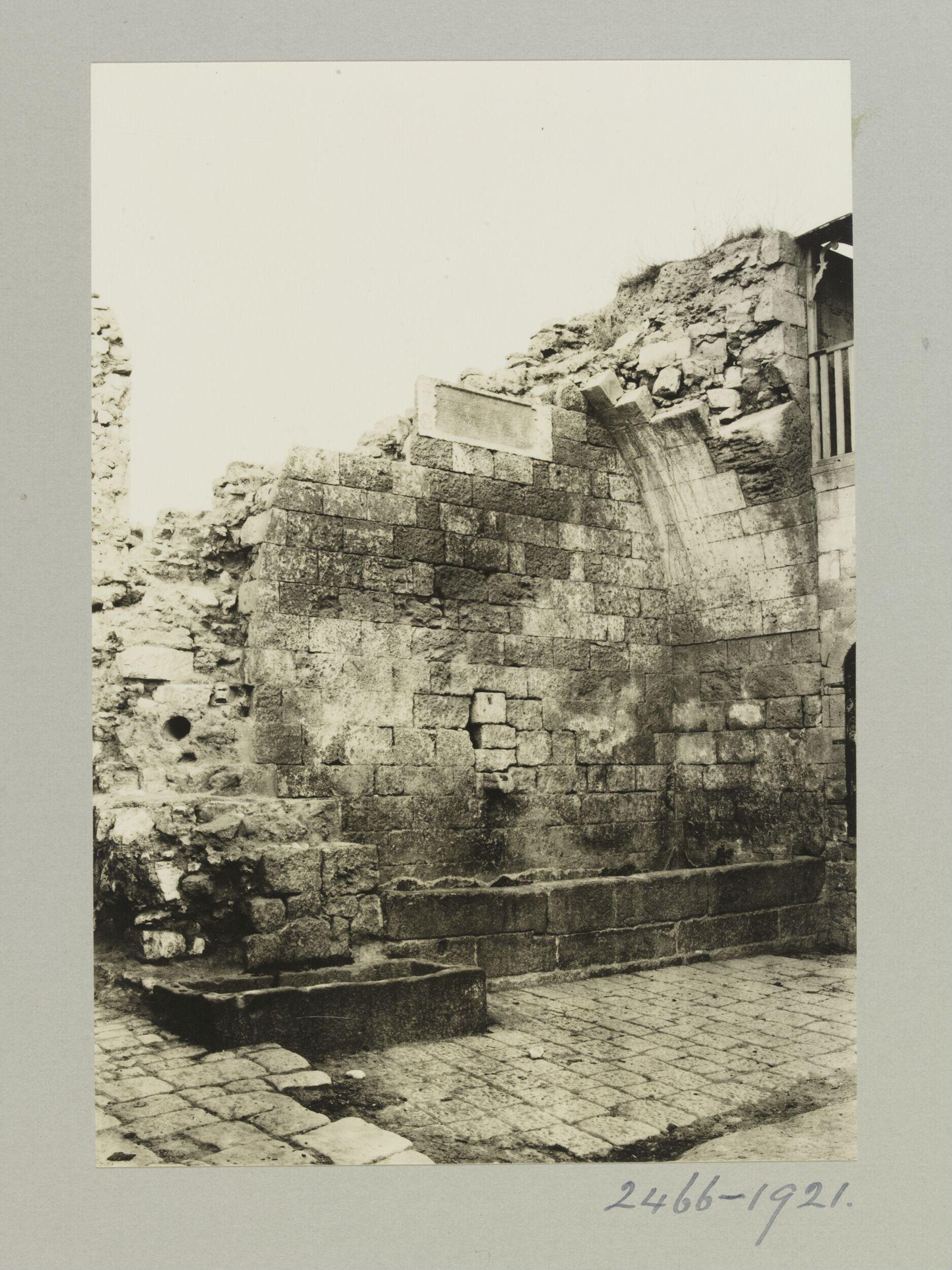 The Drinking Trough of Qastal Shabariq, Aleppo