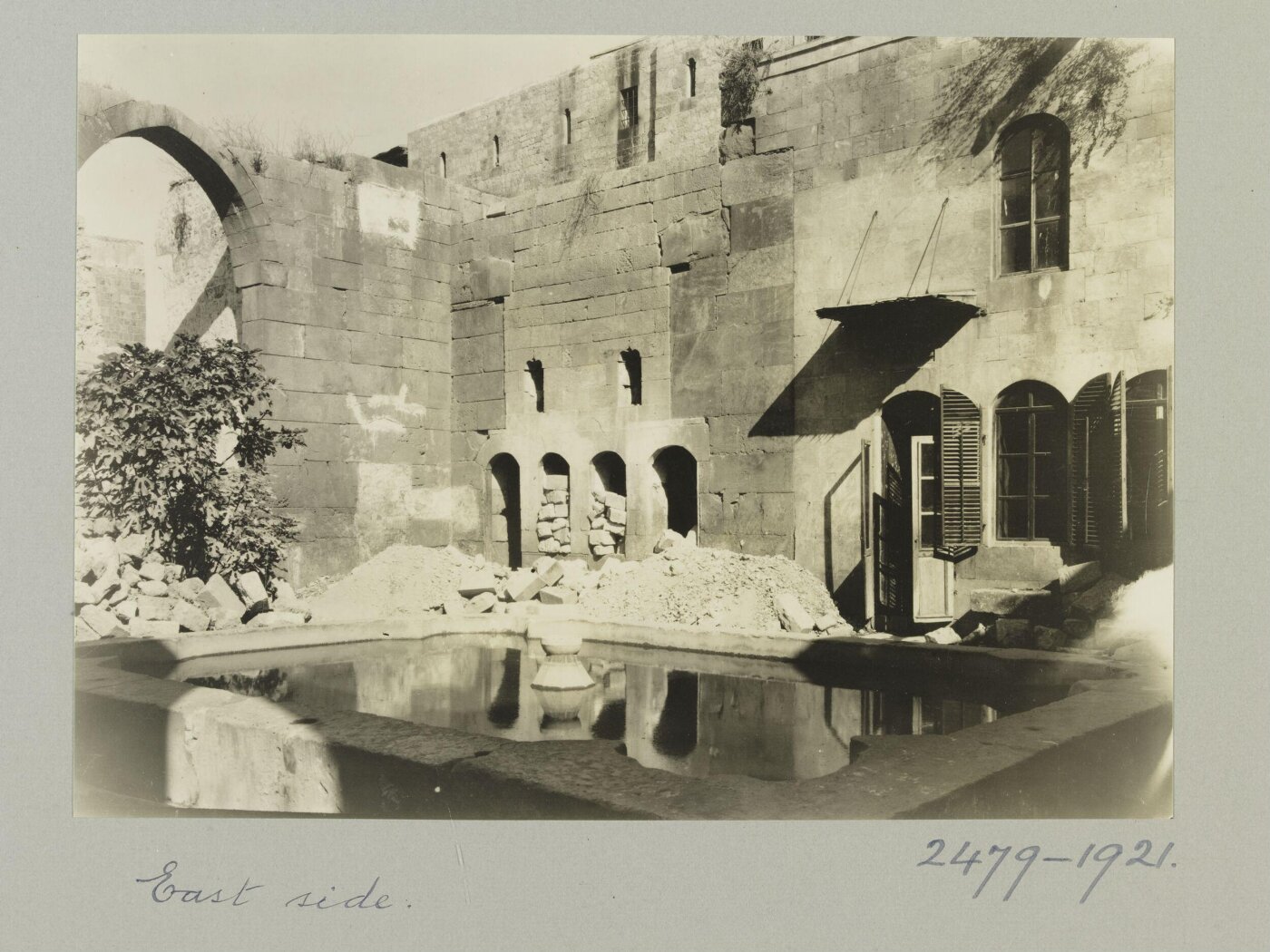 K.A.C. Creswell, The Courtyard of the Madrasa al-Sharafiyya, Aleppo