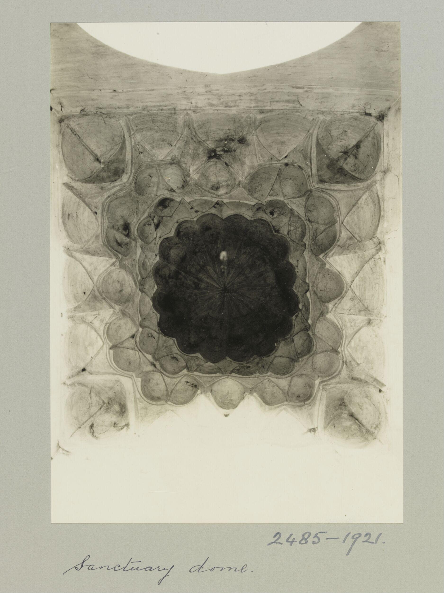 Muqarnas of dome at the Madrasa al-Sharafiyya, Aleppo