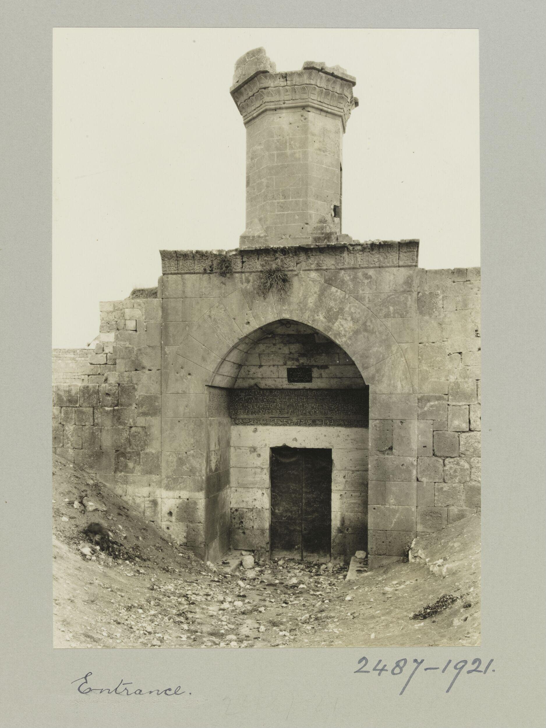 The Entrance Portal and Minaret of the Madrasa al-Sultaniyya, Aleppo