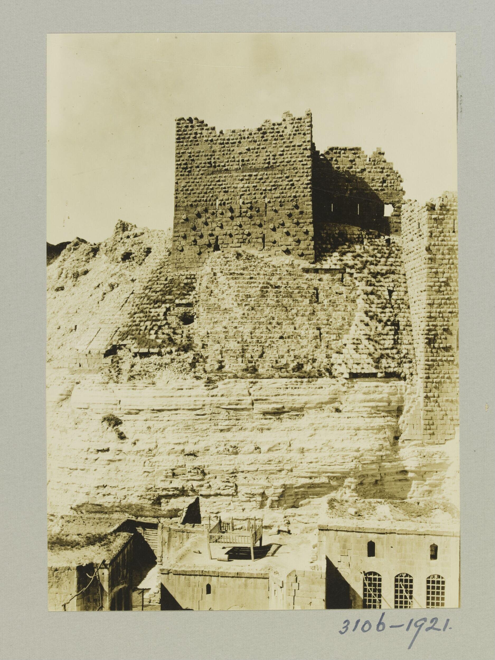 Towers on the east side of the Citadel in Birecik, Turkey