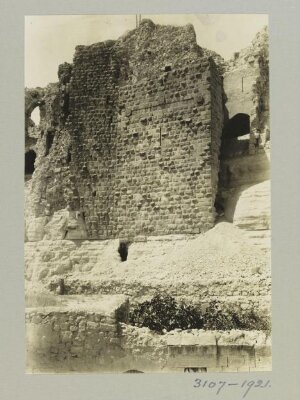 Towers on east side of the Citadel in Birecik, Turkey