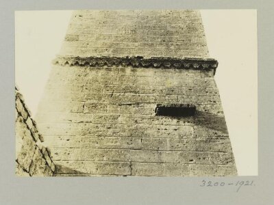 Minaret detail from the great mosque of Buza'a, Syria