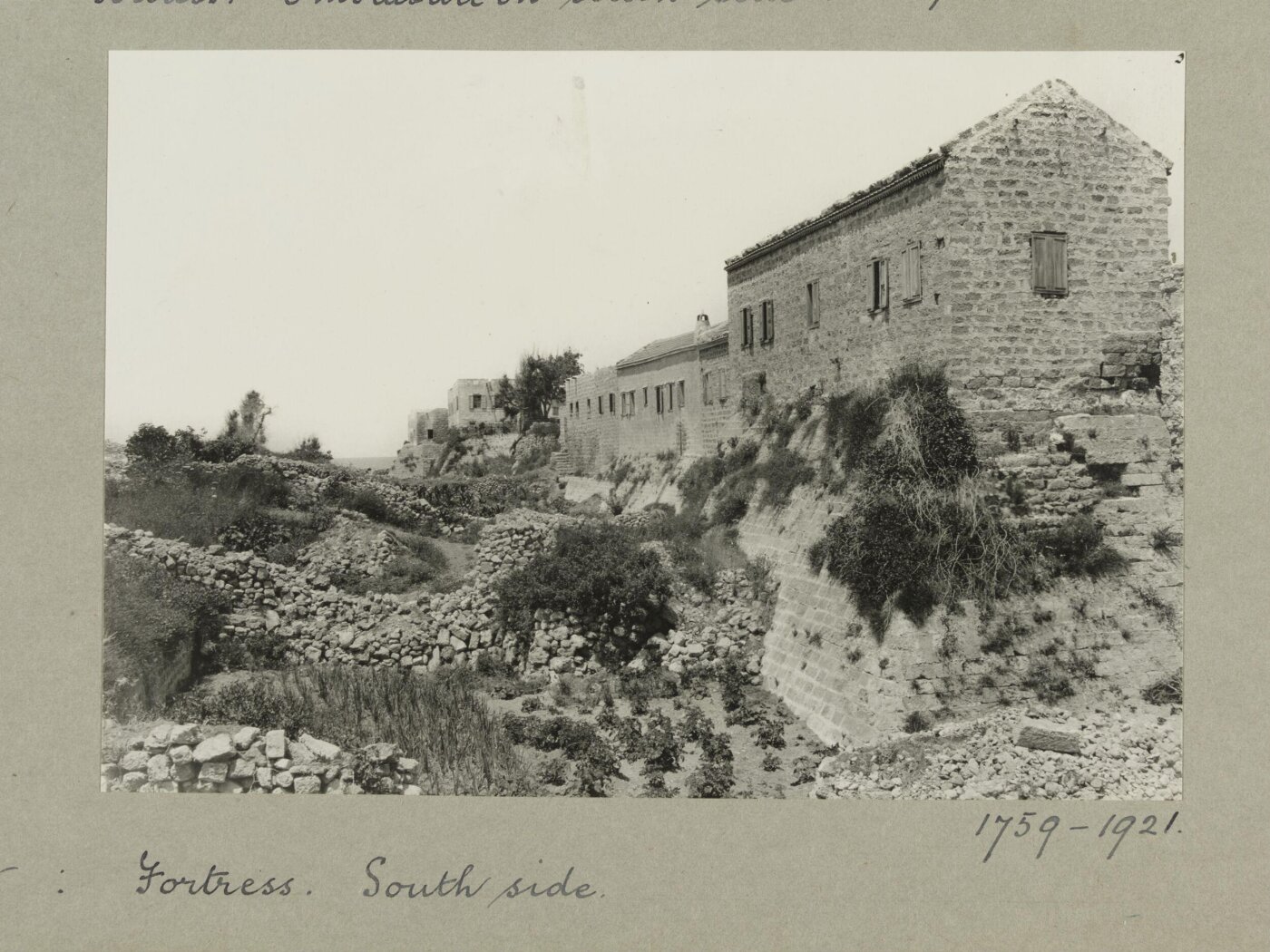 K.A.C. Creswell, South side at Crusader Castle, Caesarea
