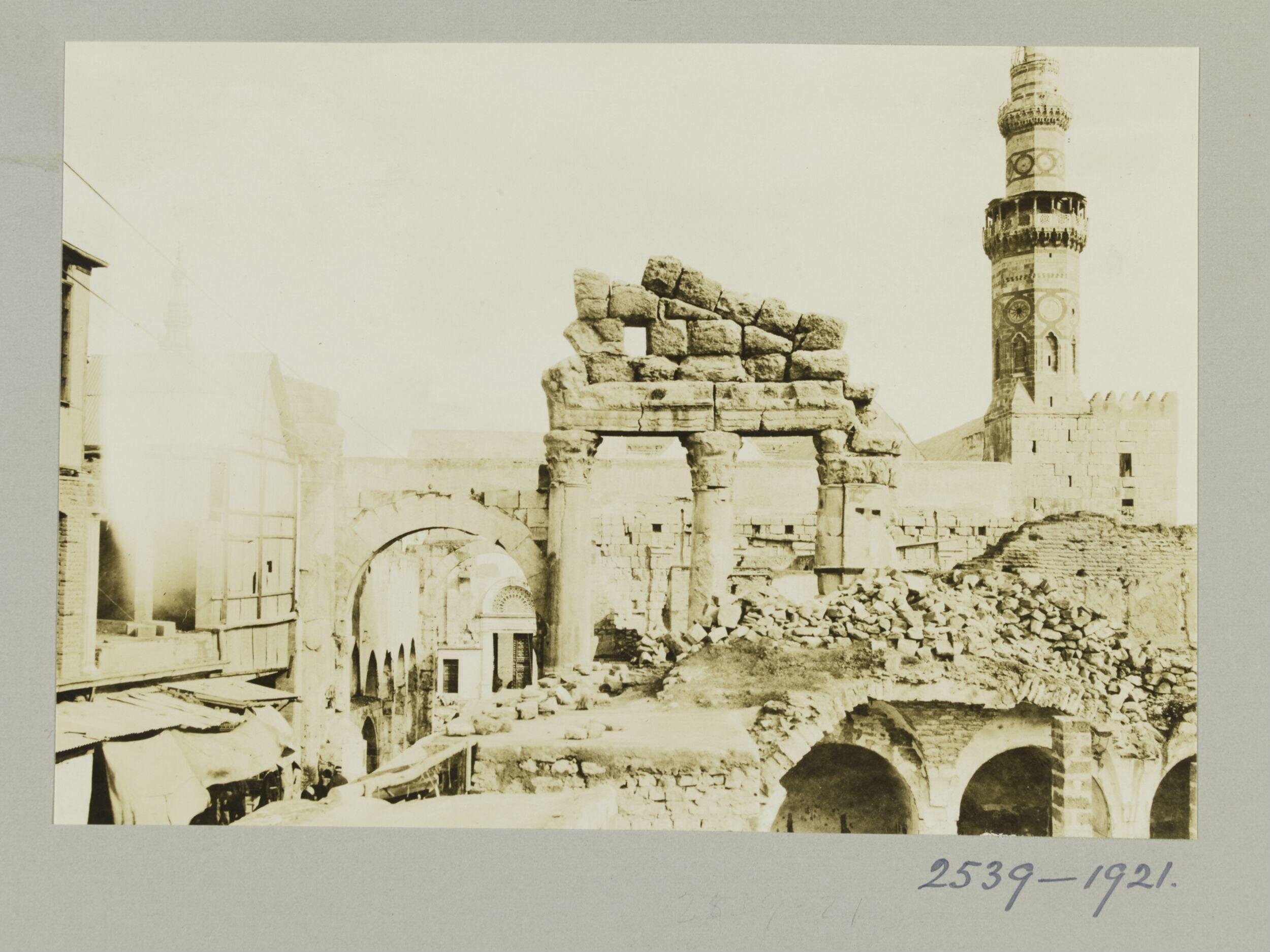 Jupiter temple infront of the Umayyad Mosque, Damascus