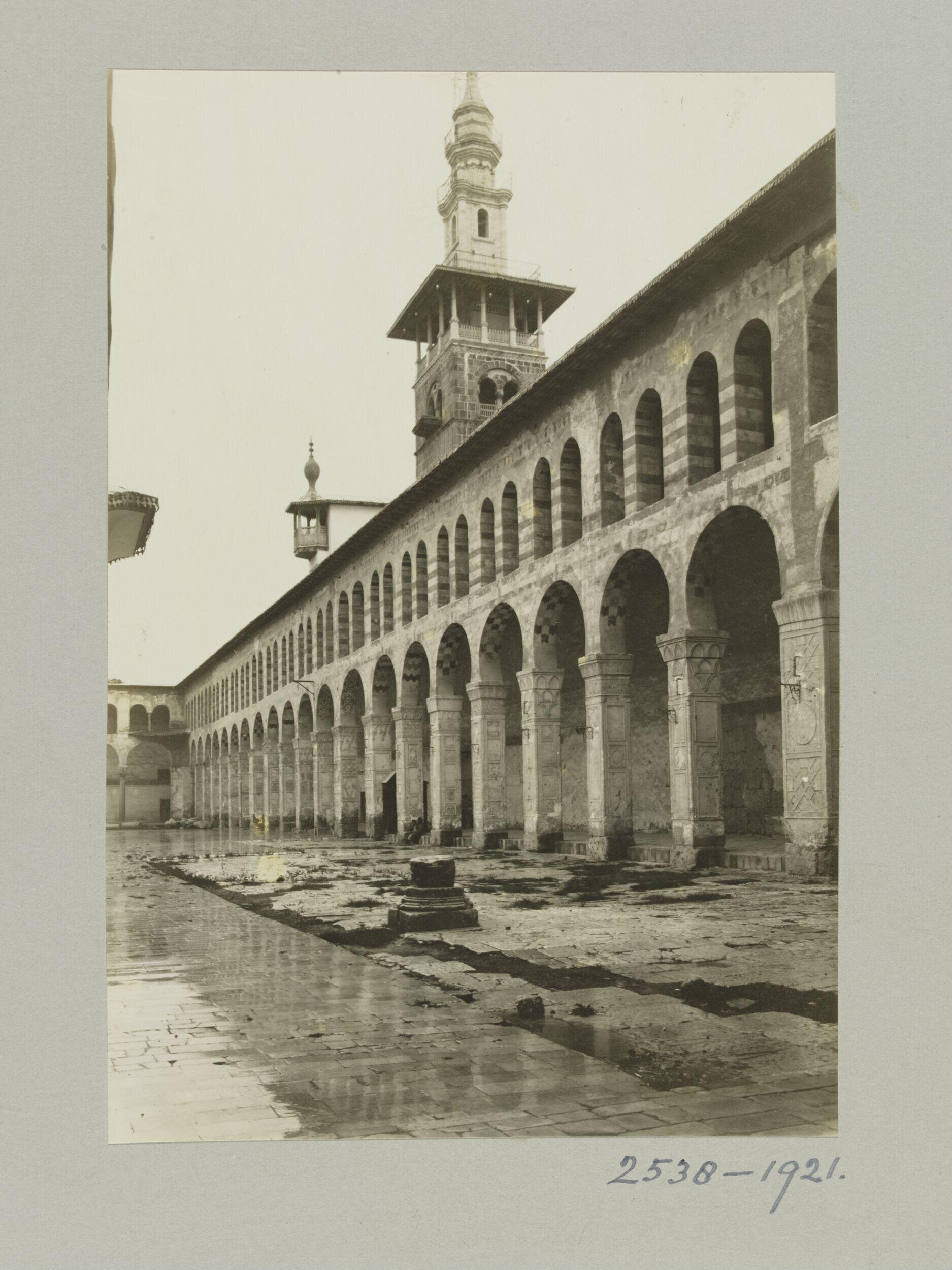 North side of courtyard at the Umayyad Mosque, Damascus
