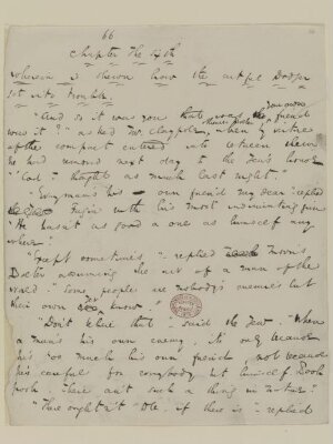Original manuscript of Oliver Twist, or the parish boy's progress, by Charles Dickens, vol. 8