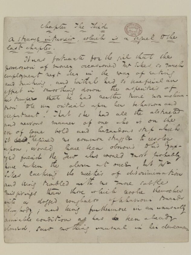 Original manuscript of Oliver Twist, or the parish boy's progress, by Charles Dickens, vol. 7