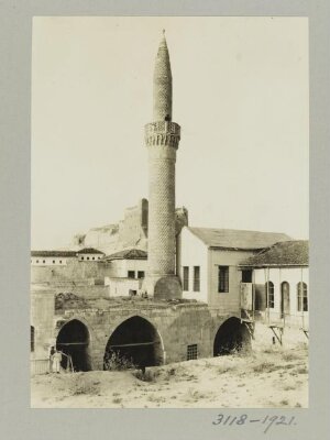 Minaret of the Great Mosque in Birecik, Turkey
