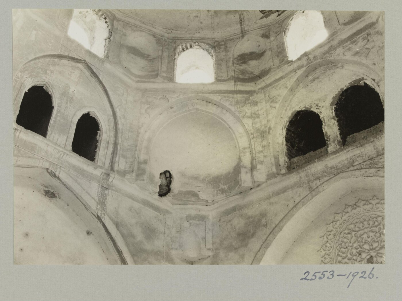 K.A.C. Creswell, Dome pendentive in the Mausoleum of Izz al-Din Aybak, Damascus