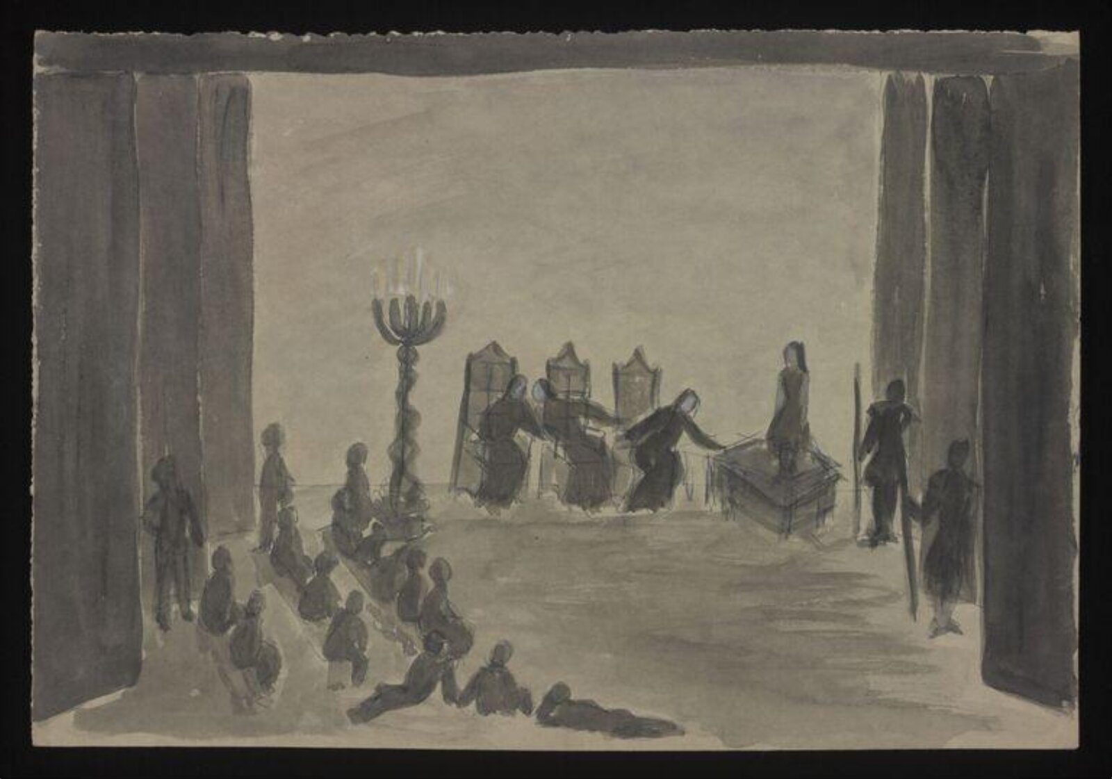 Drawing, Andrée Howard, 1952