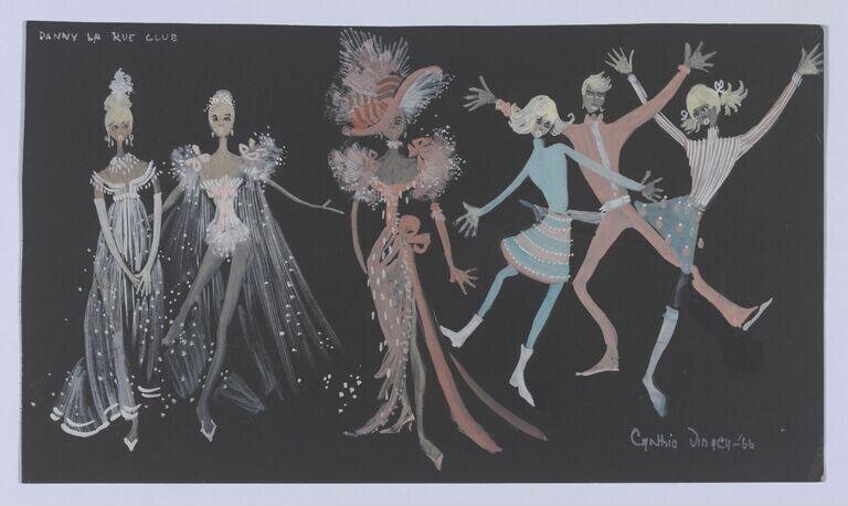 Showgirls and dancers at the Danny La Rue Club by Tingey, Cynthia