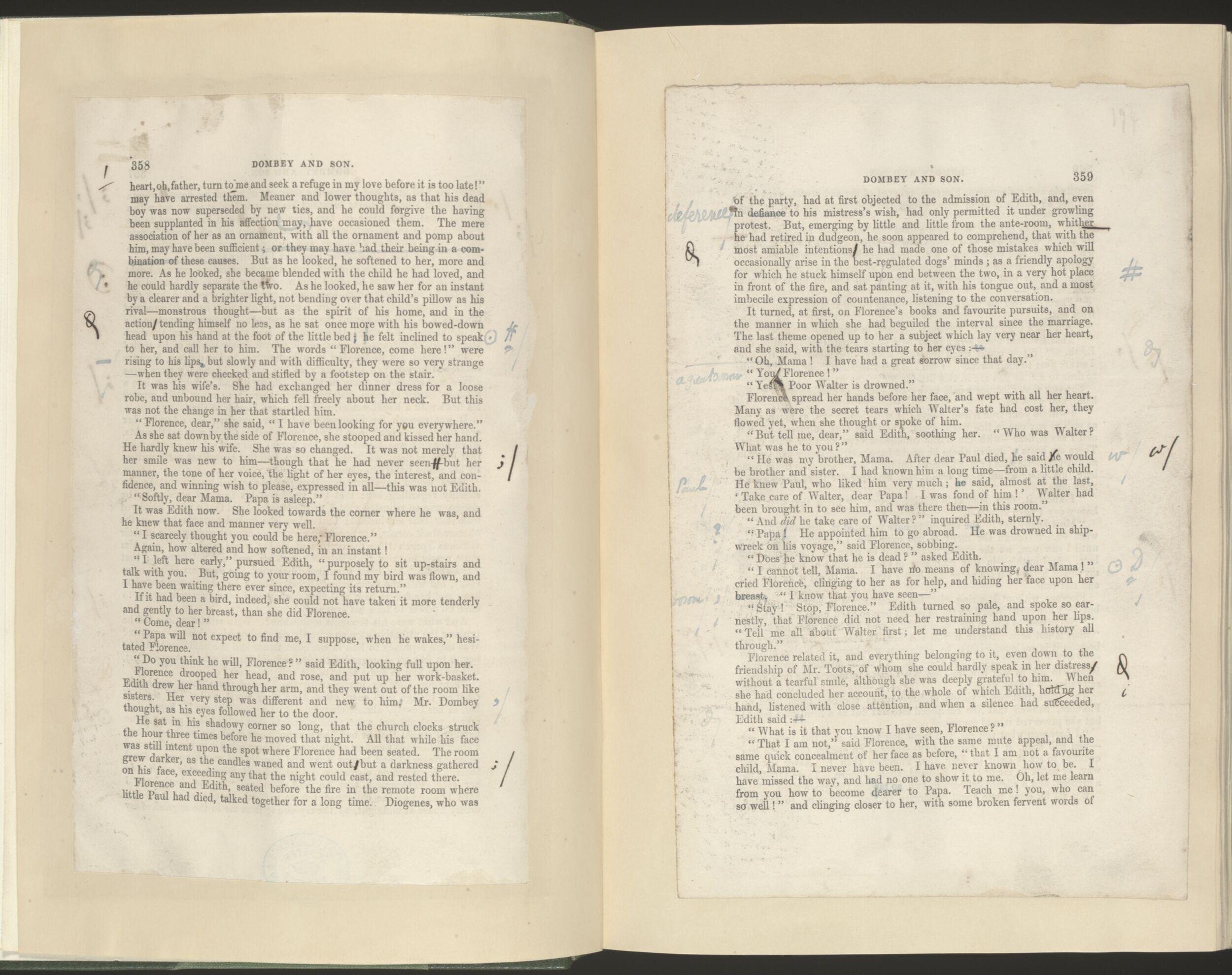 Corrected proofs of Dombey and son vol. 2