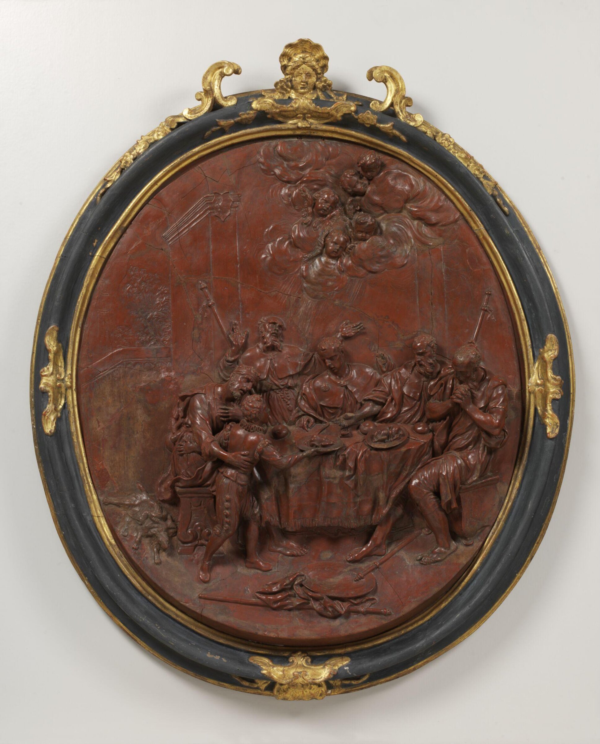 The Blessed Ambrogio Sansedoni Feeding the Pilgrims, Massimiliano Soldani Benzi, ca. 1692-1700